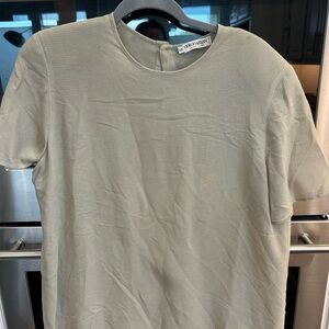 VINTAGE Armani Le collezioni light Green sheer blouse!!! A snag/stain/Size 12
